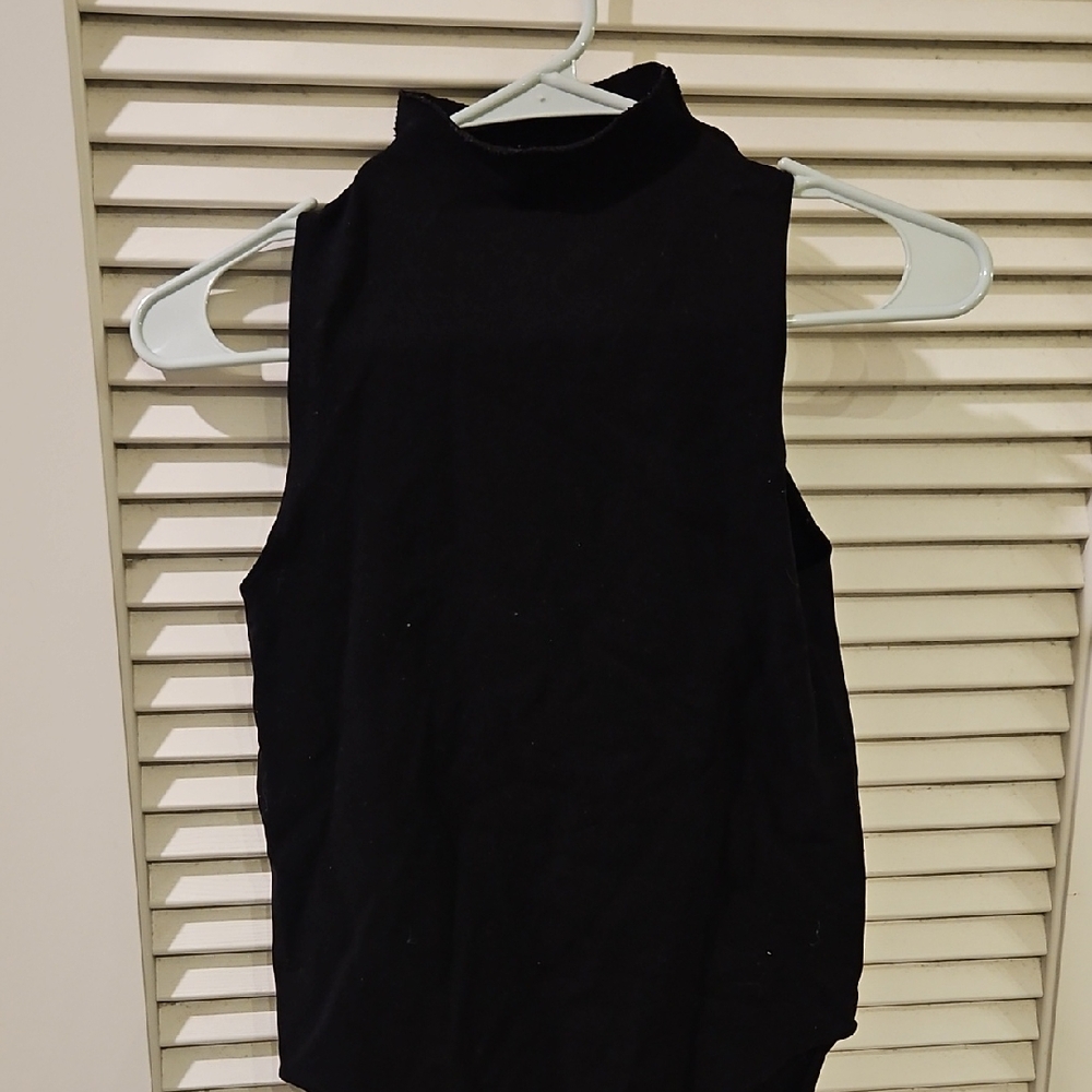 Sleeveless Mock Turtleneck Bodysuit